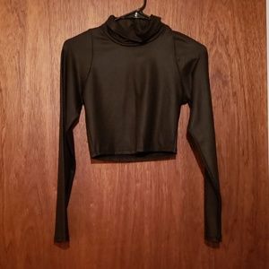 Vegan Leather Crop Top